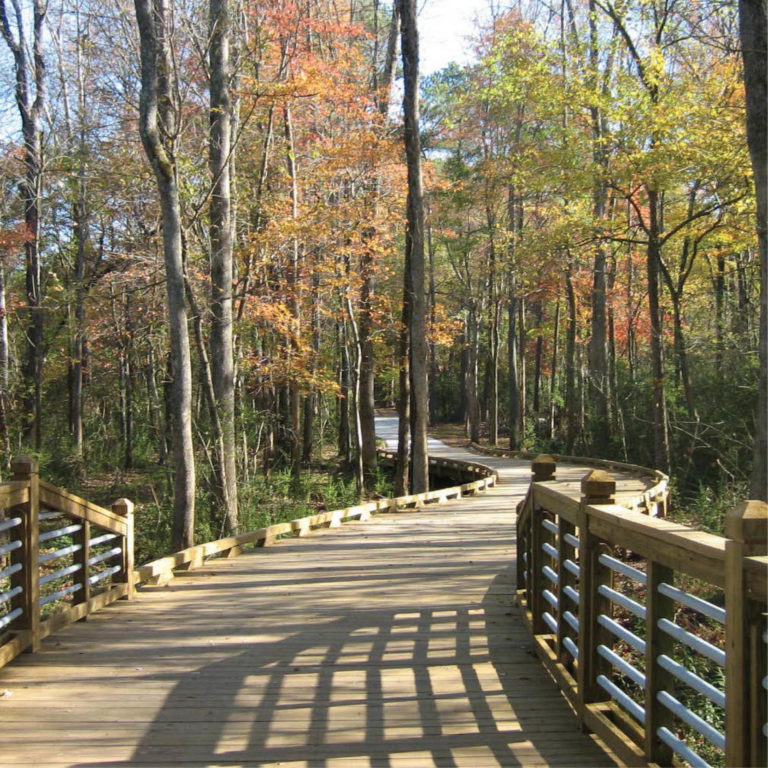 Camp Creek Greenway with bridge